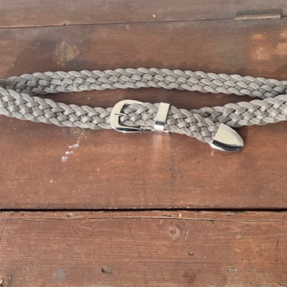 Braided Silver Mesh Belt – new - Picture 2 of 3